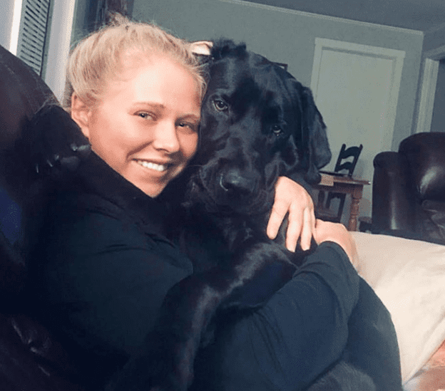 Bride with Dog