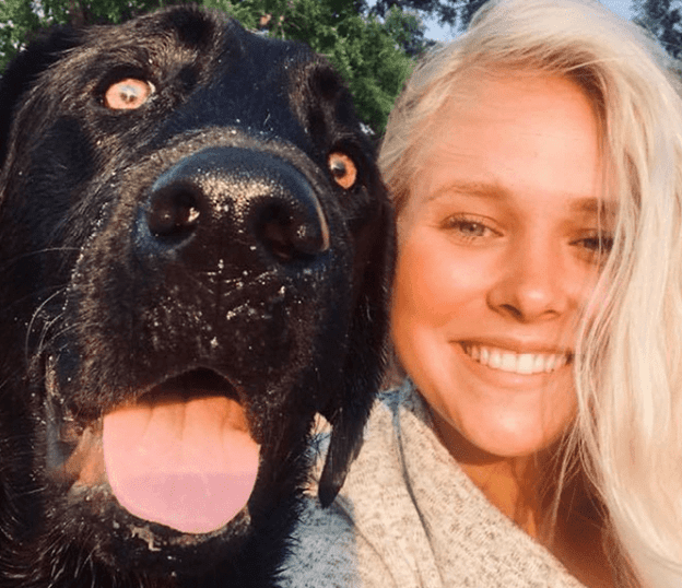 Bride with Dog