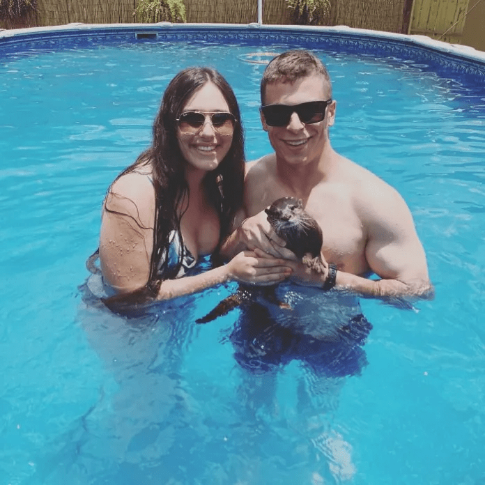 swim with baby otters