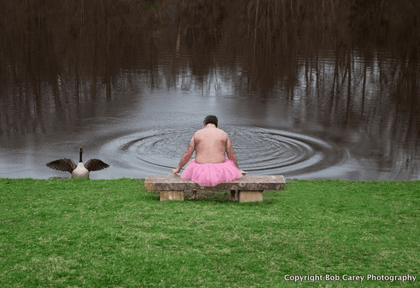 A Man with Pink Tutu 