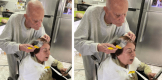 Man Dyes Wife's Hair