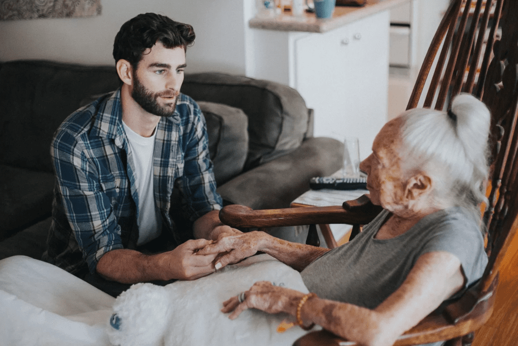 Man Cares Neighbor